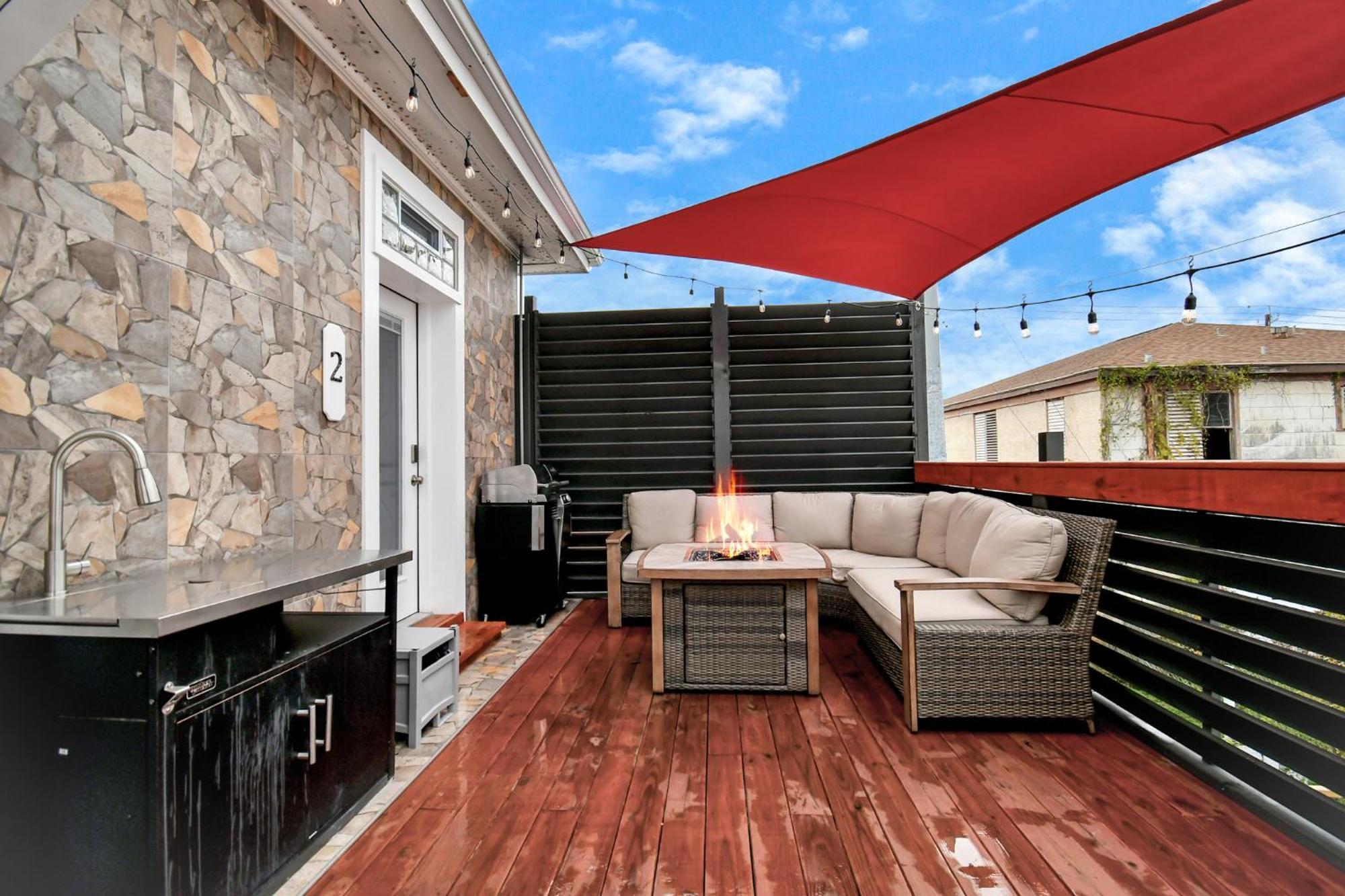 شقة Nautical Loft With Outdoor Kitchen & Beach Access غالفيستون، تكساس المظهر الخارجي الصورة