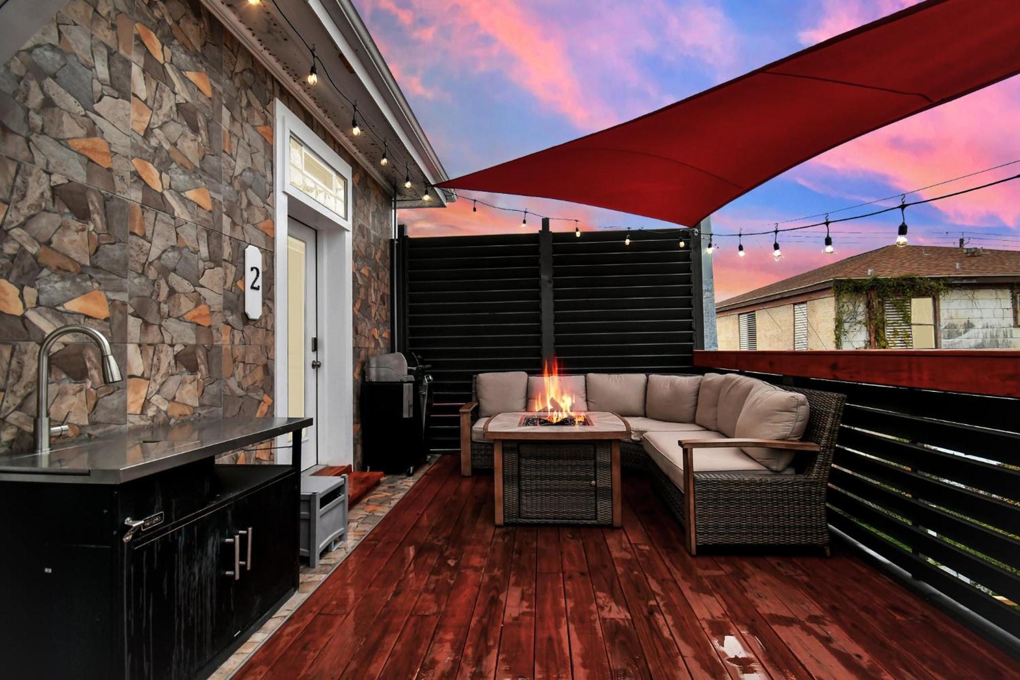 شقة Nautical Loft With Outdoor Kitchen & Beach Access غالفيستون، تكساس المظهر الخارجي الصورة